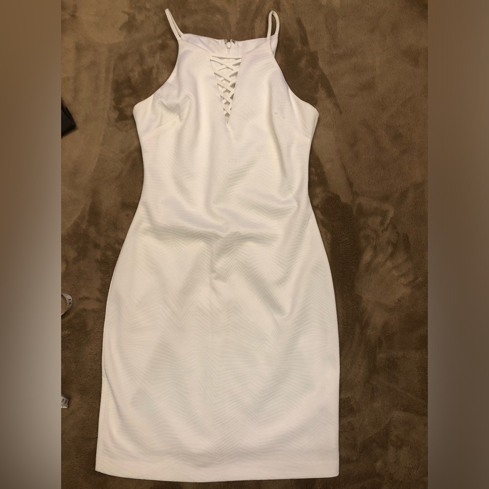 Guess Dress Halter White Mini Dress Size 4